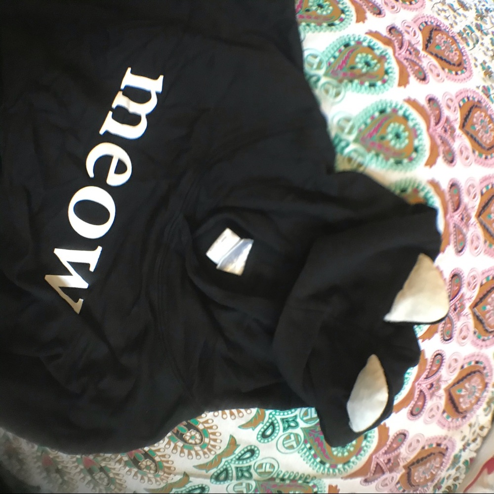 Cute Cat Hoodie with Ear Detail